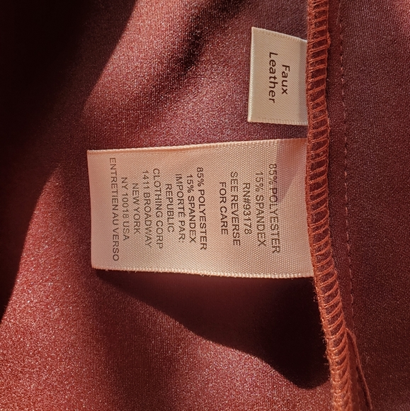 Philosophy Women's S Faux Leather Suede Texture Coat - Picture 5 of 7